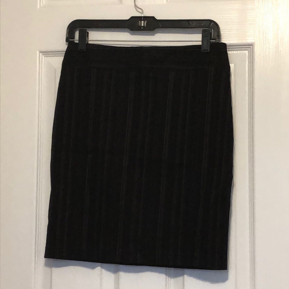 Black skirt with copper lines running down